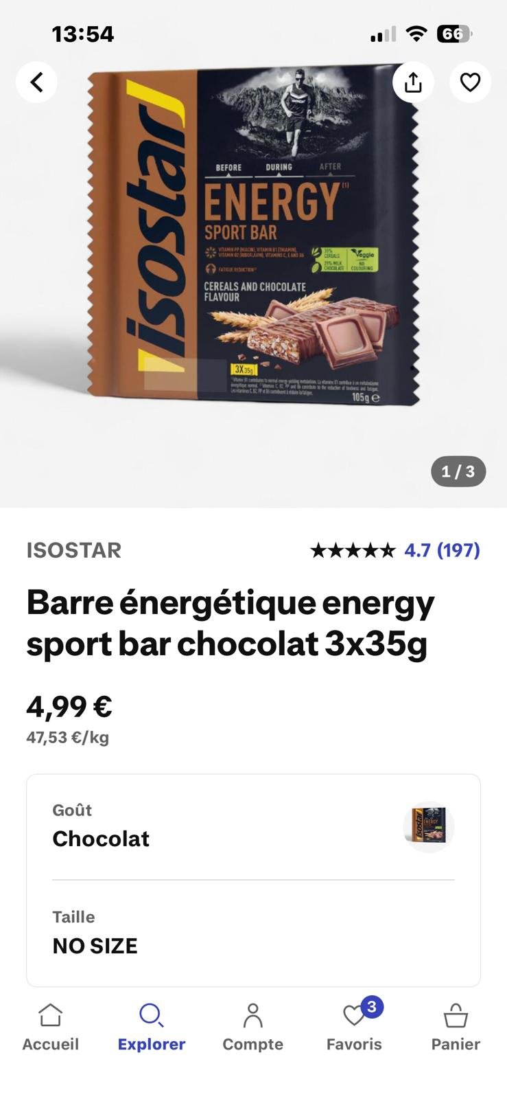 Isostar Energy Sport Bar